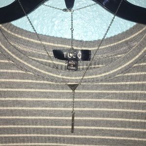 Geometric short necklace